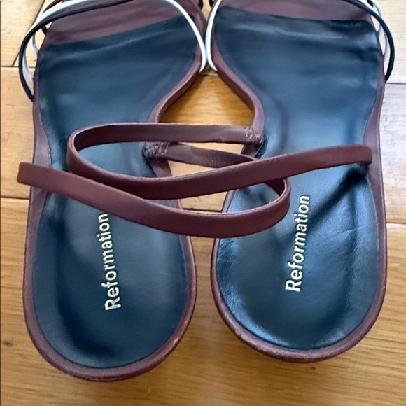 Reformation Natural Wiley Heeled Sandal Size 10 - Picture 13 of 14
